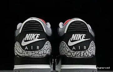 Hyperoad 2024 OG “Black Jordan 3 Cement” Air 0605